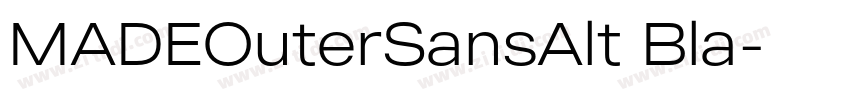 MADEOuterSansAlt Bla字体转换